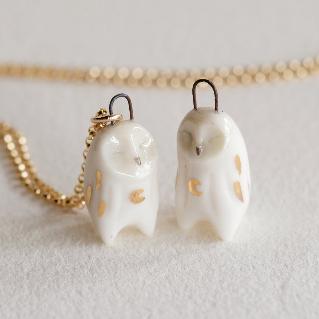 Moon Owl Necklace