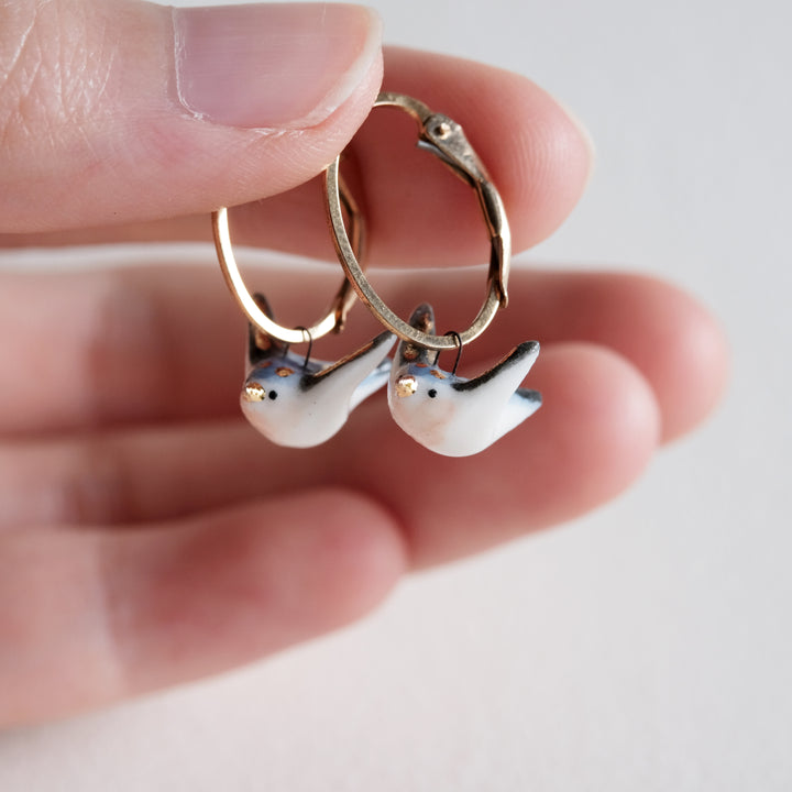 Pacific Swallow Ear Hoops | 14k Gold Filled