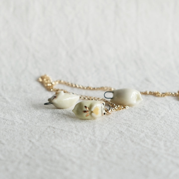 Yellow Sweetheart Frog Necklace